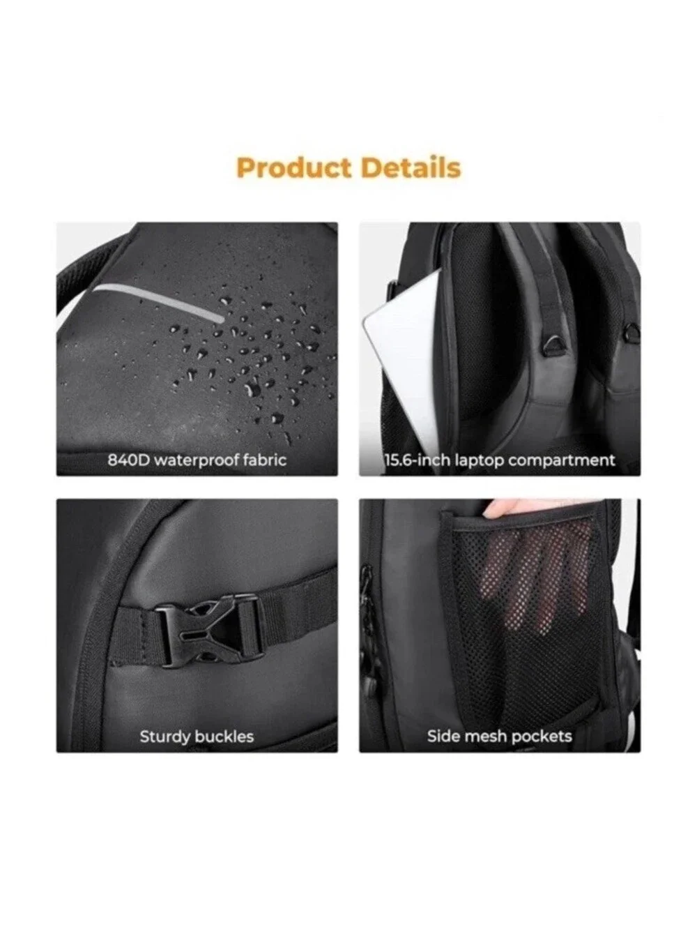 K&F Concept 25L Hard Shell Camera Backpack Rucksack Bag for Photography DSLR SLR